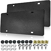 GNSZSN Anti Rattle License Plate Pads 2 Pack, License Plate Backing Plate | Foam Backing, Shockproof Padding, Noise Reduction &amp; Protection, Universal Fit 12x6" US Cars/SUVs