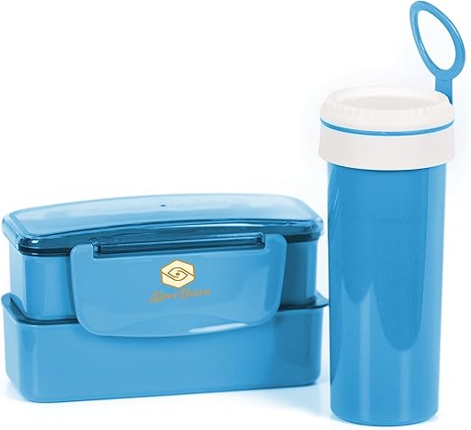 water bottle and lunch box