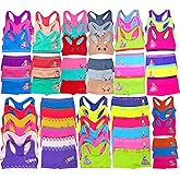 ToBeInStyle Girls' Pack of 12 Mystery - 6 Cami or Racerback Tops & 6 Matching Bottoms Sets