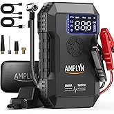 Car Battery Jump Starter with Air Compressor 160PSI,5000A 60W Portable Jump Starter Battery Pack (All Gas/10L Diesel),12V Sta