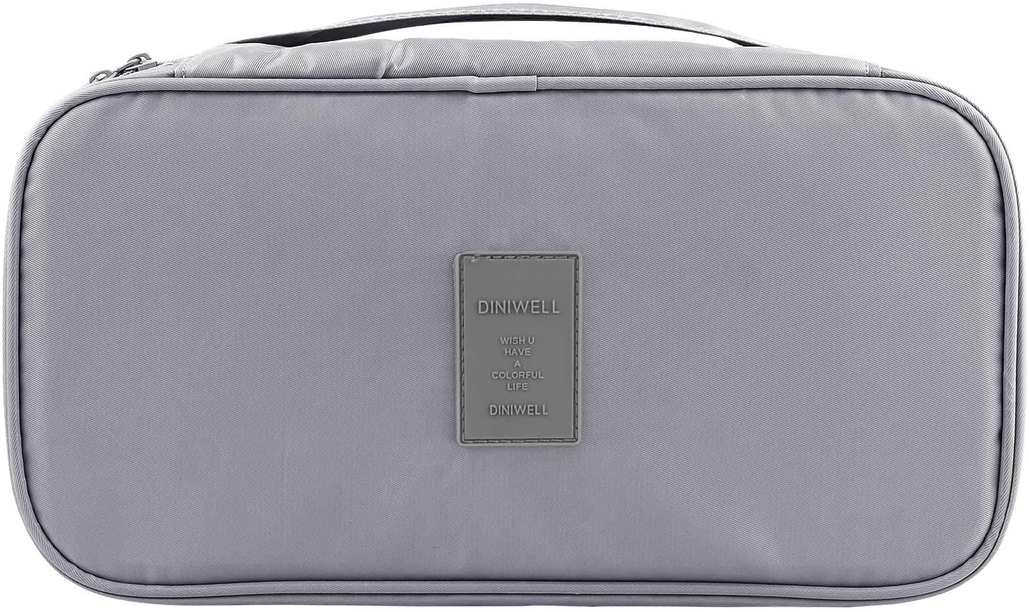 HDWISS Travel Bra Organizer for Luggage Packing Organizer Portable Bra Underwear Storage Bag Toiletry Organizer Bag - Gray