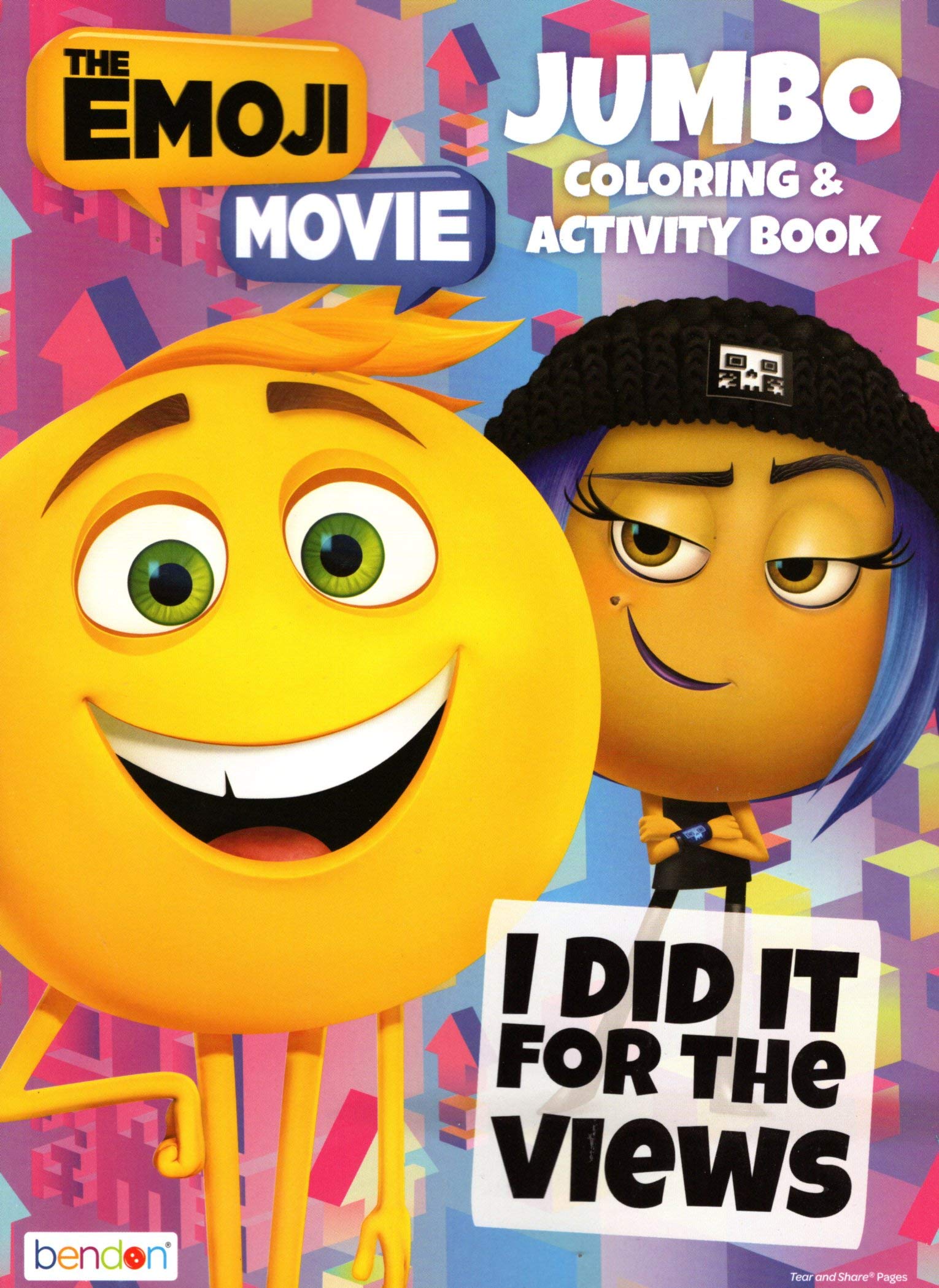 the emoji movie jumbo coloring activity book i did it for the views the emoji movie bendon 3143524162865 amazon com books