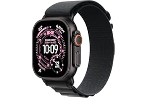 Apple Watch Ultra 3 [GPS + Cellular 49mm] Running & Multisport Smartwatch w/Rugged Titanium Case w/Black Alpine Loop - L. Satellite Communications, Advanced Health & Fitness Tracking