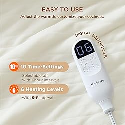 Bedsure Electric Blanket Full Size - Soft Flannel