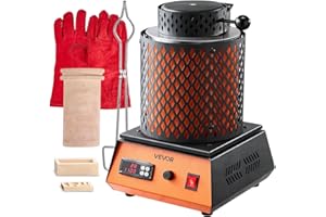 VEVOR Electric Melting Furnace, 5kg Electric Metal Smelter Foundry, 1350W 2102℉/1150℃ Smelting Furnace Kit for Gold/Silver Jewelry & Copper/Aluminum Casting
