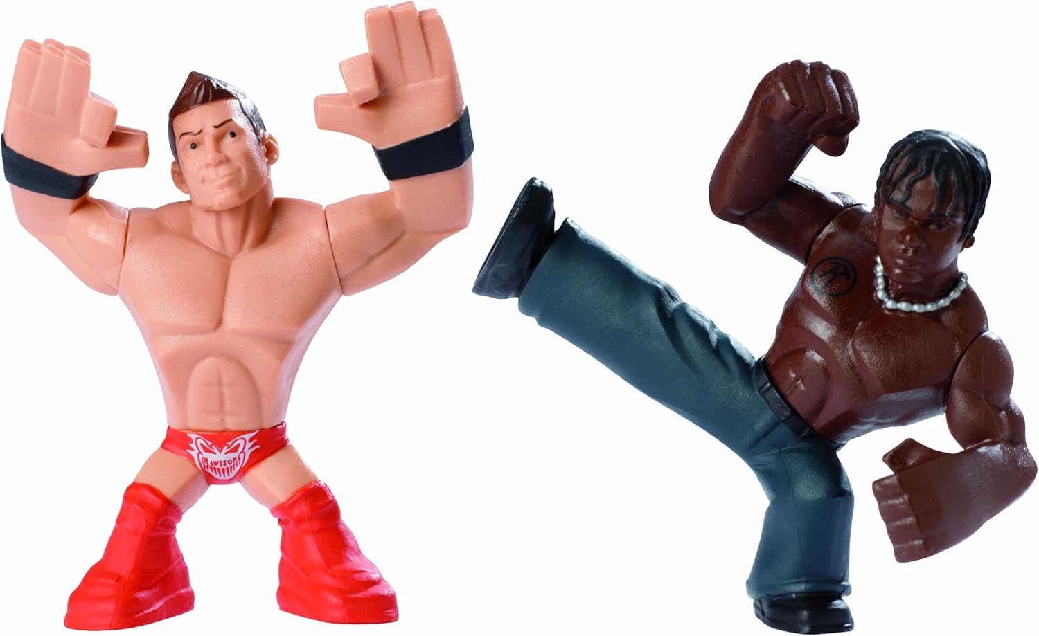 Amazon Com Wwe Rumblers The Miz And R Truth Figure 2 Pack Toys