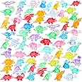 HAPTIME 300 Pcs Dinosaur Party Favors, Mini Resin Animals, Tiny Toys for Kids, Bulk Treasure Box Toys for Classroom, Miniature Figurines, Vase Filler