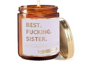 GOT YOU A LITTLE SOMETHING Sister Gifts from Sister - Best Sister Ever Funny Soy Candle, Lavender Scent ; Fun Birthday Present Idea for Sisters | Cool Older Sis Xmas Stocking Stuffers | Bday Gift for Little Sis from Brother