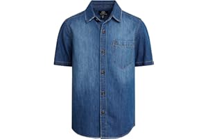 Volcom Boys Button Down Shirt - Soft Woven Hawaiian Beach Shirt - Short Sleeve Casual Collared Shirts for Boys