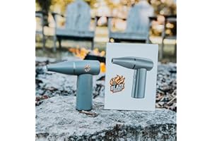MAGNA OUTDOORS BlazeBoost Jet Air Blower - Jump Start Your Fireplace, Fire Pit,Charcoal Grill Or Campfire by Delivering A Ridiculous Amount of Oxygen to Your Fire 100,000 RPM Power with Rechargeable Battery