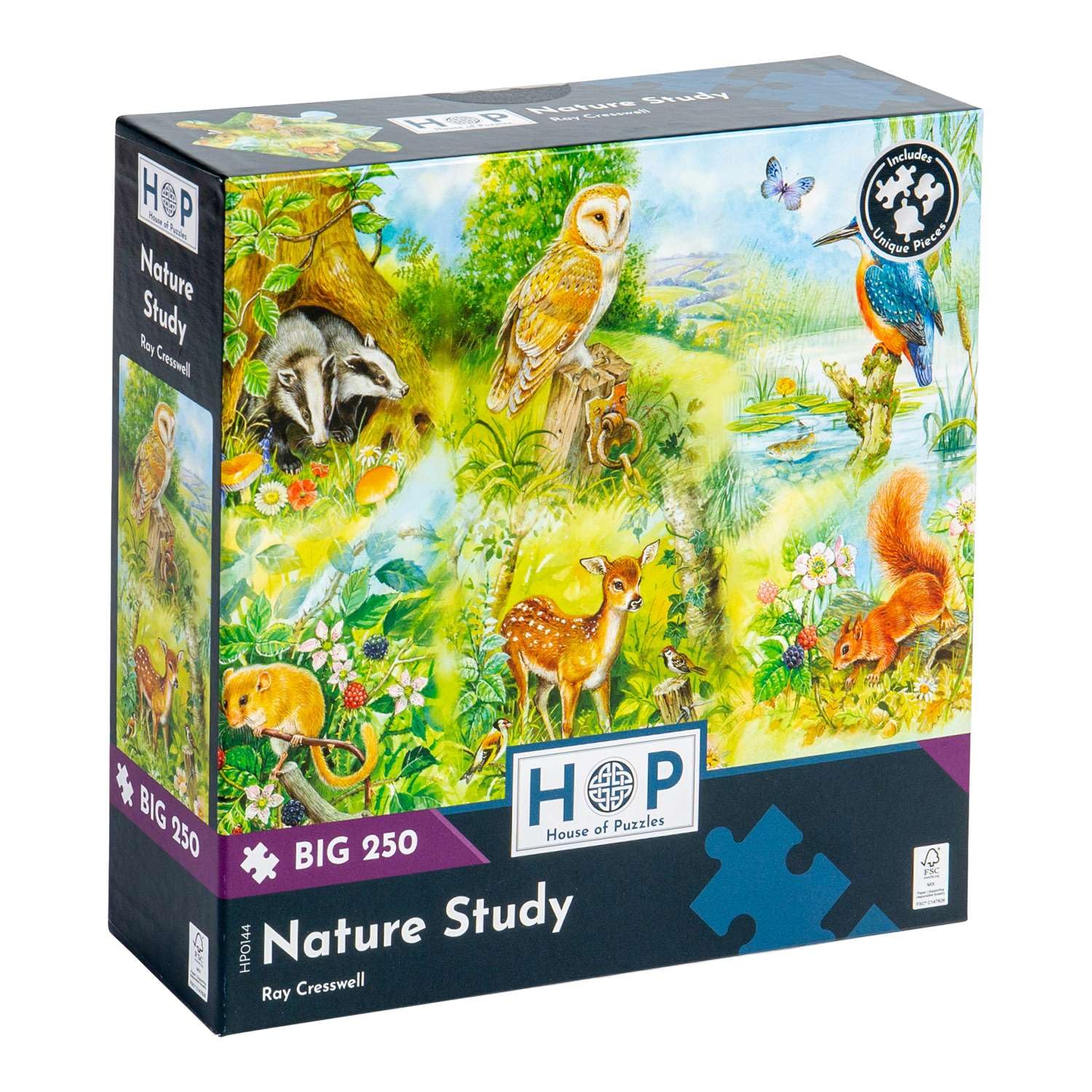 The House of Puzzles - Nature Study Jigsaw - Big 250 Piece Jigsaws For Adults & Kids, Extra Large Pieces, Artist Illustrated, Scenic Landscape, Deluxe Puzzle Gifts โ image 1