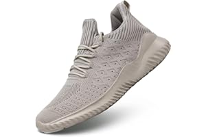 KUNDORK Men's Running Shoes Lightweight Breathable Walking Tennis Shoes Non Slip Athletic Fashion Sneakers Mesh Workout Casual Gym Sports Shoes