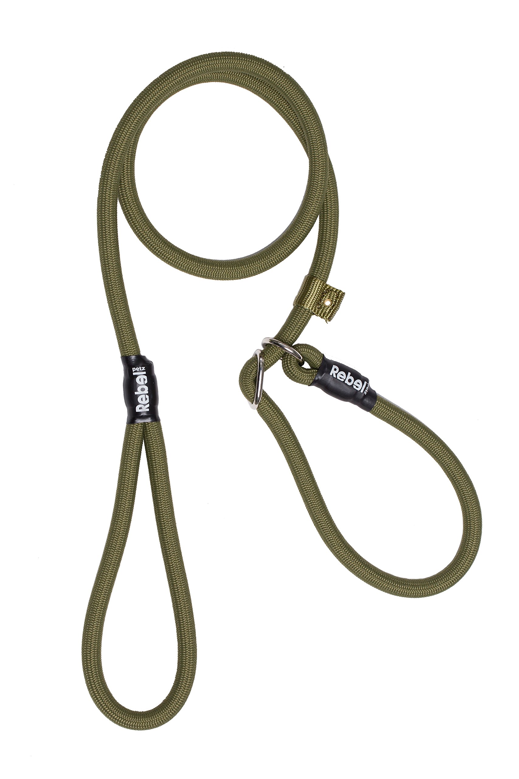 Rebel Petz Training Leash Collar, Large, Army