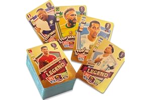 PAGEMS 2022/23 World Cup Soccer Star Card,UEFA Champions League,Soccer Trading Card,Gold Foil Cards,No Repetition,Not Original