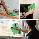 MR.SIGA Microfiber Cleaning Cloths 12 Pack 32x32 cm Green view 3