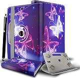 Mobile Stuff 10" 10.1" Android Tablet Case Leather Stand 360 Rotating Folio +