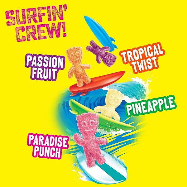 SOUR PATCH KIDS TROPICAL SOFT & CHEWY GUMMY CANDY, 3.5 OZ