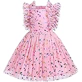 Kids Girls Confetti Polka Dots Butterfly Princess Party Wedding Flower Girl Dress Photography 3-10T