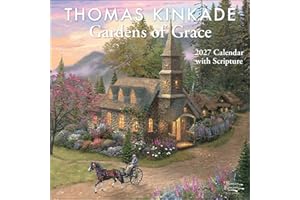Thomas Kinkade Gardens of Grace 2027 Wall Calendar with Scripture
