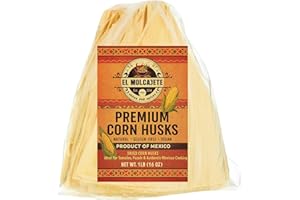 Corn Husks for Tamales 1 lb – Premium Dried Hojas de Maiz, Natural and Authentic Mexican Husk Wrappers, Fresh and Flavorful by El Molcajete