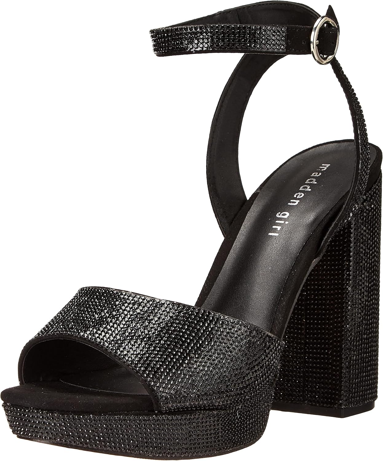 Madden Girl Women's SUMMITR Heeled Sandal, Black Multi, 7 UK Amazon