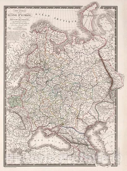 Amazoncom Historic Map Carte Generale De La Russie D