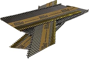 2" x .113 Smooth Shank Framing Nails, Paper Strip Collated, Clipped Head, Bright Coated Finish (30-34 Degree) - 2500pcs Box (