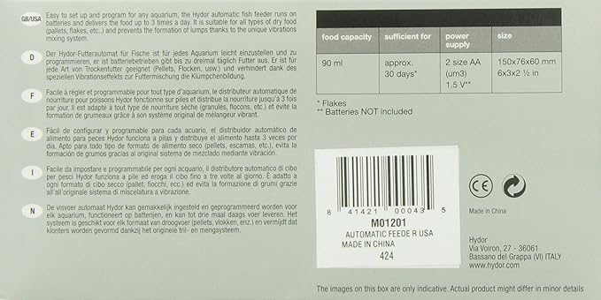 hydor automatic fish feeder