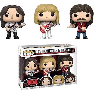 Funko Pop! Rocks: Rush - Geddy, Alex, Neil 3 Pack