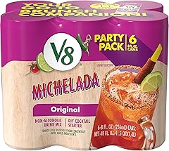 V8 Michelada Bloody Mary Mix, 8 fl oz (6 Pack)