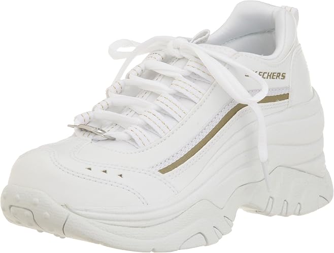 Amazon スケッチャーズ ハイソールスニーカー Skl9780 Wtgd ホワイト ゴールド 23 Skechers スケッチャーズ シューズ バッグ