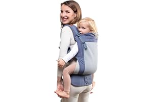 Beco Toddler Carrier - Breathable 3D Mesh Front-Carry & Backpack Style Carrier with Tall Supportive Back and Ergonomic Extra-Wide Seat for Children from 18months (20-60 lbs) - Cool Dark Grey