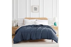 Southshore Fine Living, Inc. Oversized King Bedding Comforters, Duvet Insert, Cal/King Down Alternative Comforter, Soft & Cozy Bedspread, Dark Blue