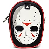 Warner Bros. Horror Movies Bag, Crossbody, Friday The 13th Jason Hockey Mask Applique, Vegan Leather