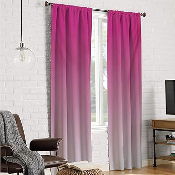 Amazon Com Sliding Door Curtains Country Curtain Ombre Hot Pink