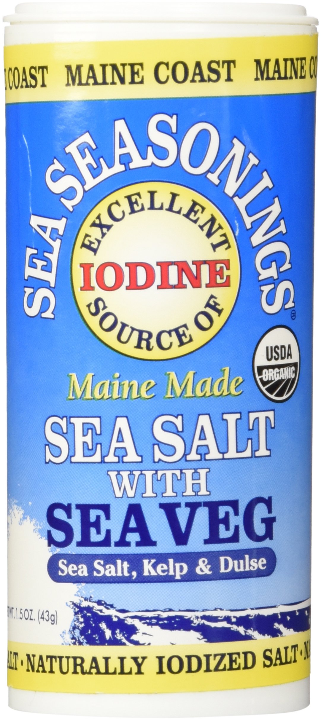 Hain Pure Foods Sea Salt Iodized 26 oz Iodized Sea