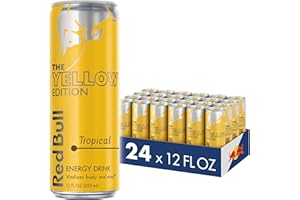 Red Bull Yellow Edition Energy Drink, Tropical, with 114mg Caffeine plus Taurine & B Vitamins, 12 Fl Oz, Pack of 24 Cans