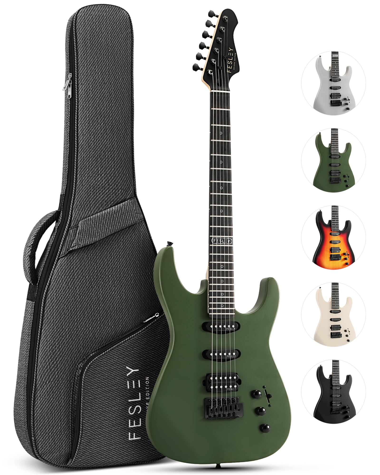 Fesley 39 inch Electric Guitar, Electric Guitar Kit