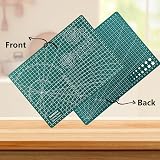 ASelected 2Pcs A3 A4 Self-Healing Cutting Mats Green Double-Sided PVC Grid view 5