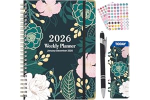 2026 Daily Planner, Agenda 2026,2026 Planner, 6.1" x 8.5" Hardcover 2026 Weekly Planner, Weekly Monthly Planner with Tabs Inn