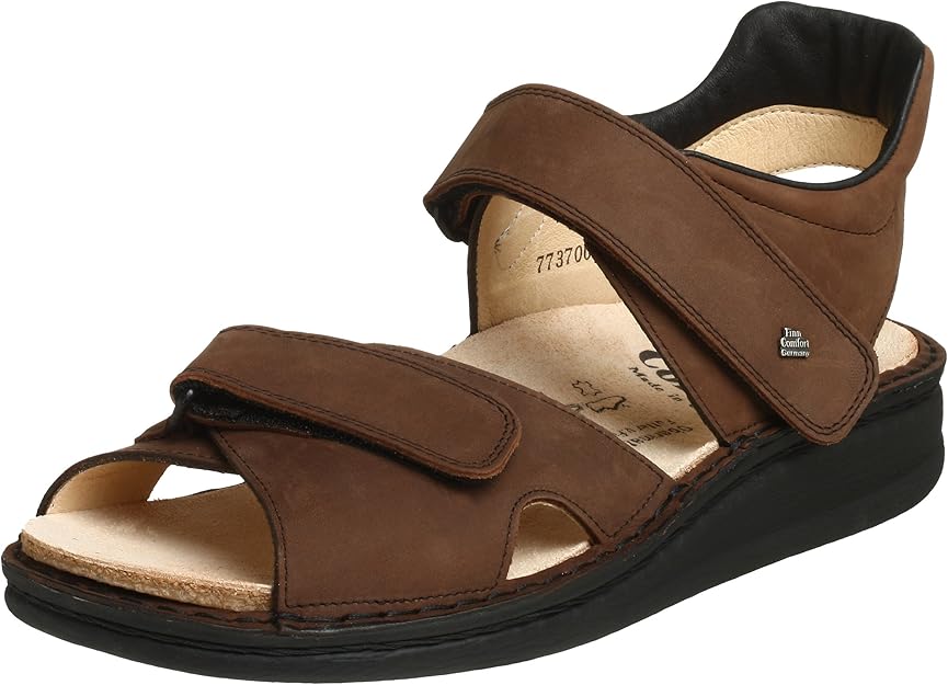 Amazon.com | Finn Comfort Men's Rabat Sandal, Havanna Buggy, 40 EU (US Men's 7 M) | Shoes