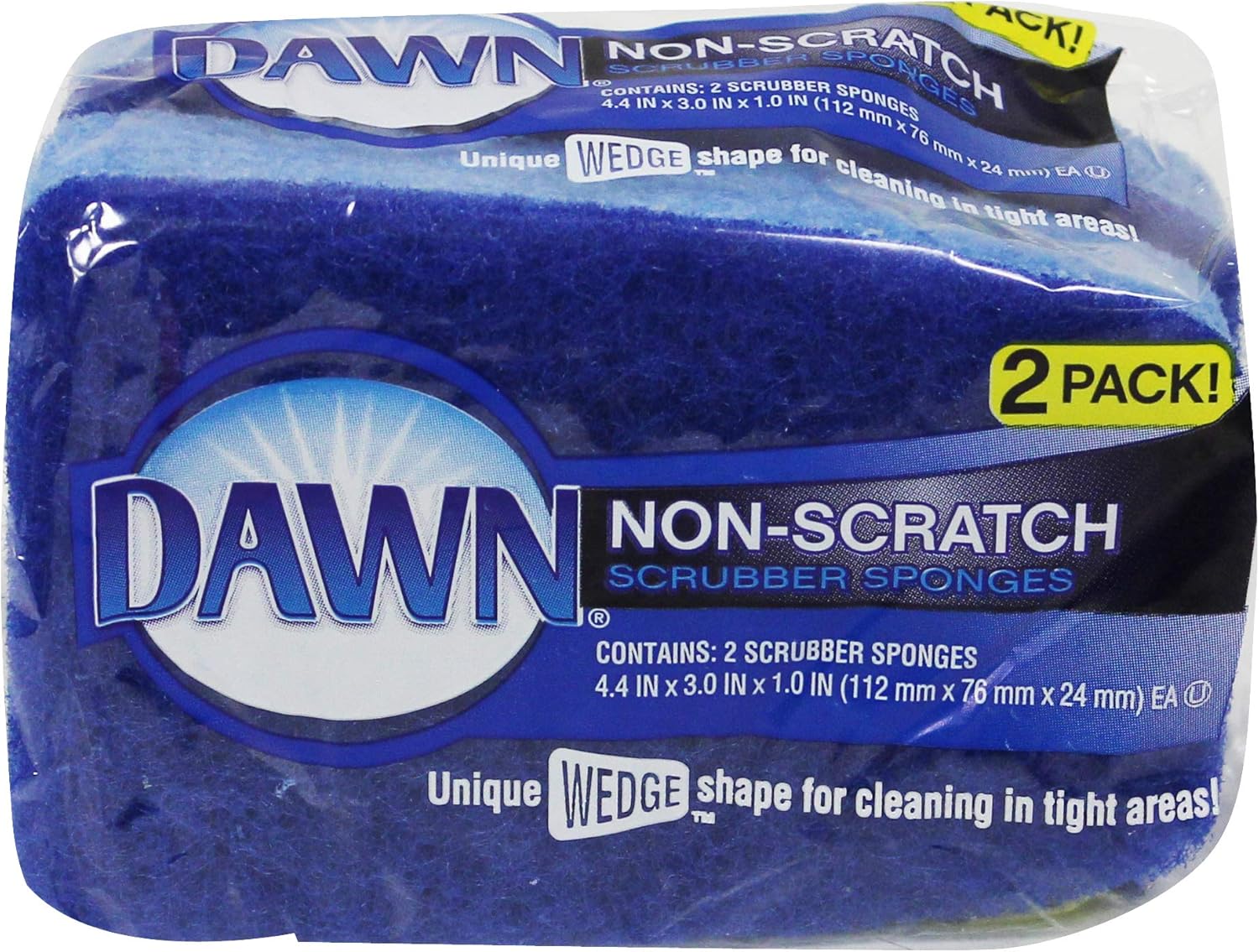 Dawn Ultra Dishwashing Liquid Dish Soap (4x19oz) + Non-Scratch Sponge (2ct), Original Scent (Packaging May Vary), Combo pack: Health & Personal Care
