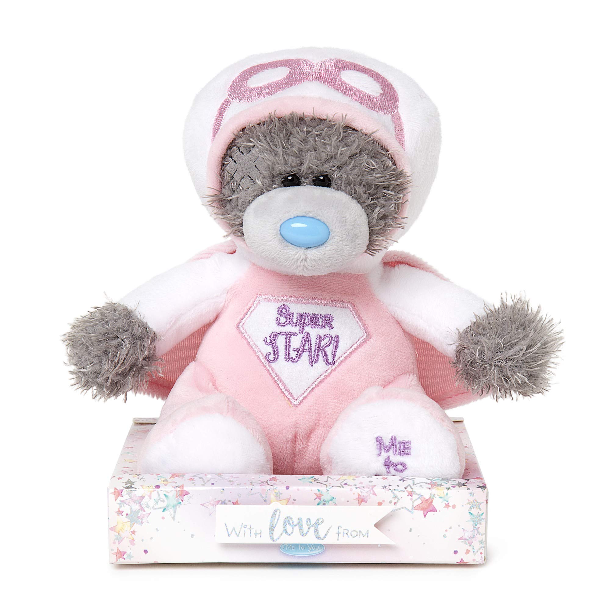 Me to You Pink Super Star Superhero Tatty Teddy Bear