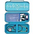 Stethoscope Case for 3M Littmann Cardiology III,II,IV,3M Littmann Master Cardiology/MDF MDOne Stainless Steel Stethoscope Nurse Accessories and Medical Equipment (Light Blue Outer+Light Blue Inner)