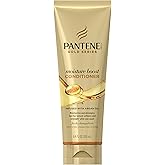 Pantene Gold Series Sulfate-Free Moisture Boost Conditioner Infused with Argan Oil for Curly, Coily Hair, 8.4 fl oz