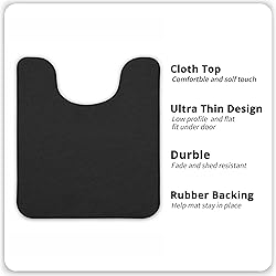 Bosap Toilet Rugs U Shaped Bathroom Rug,Machine