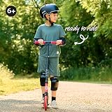 Zinc Cruise Kids Scooter Big Wheel 200mm Foldable 2-Wheel Red Black view 7