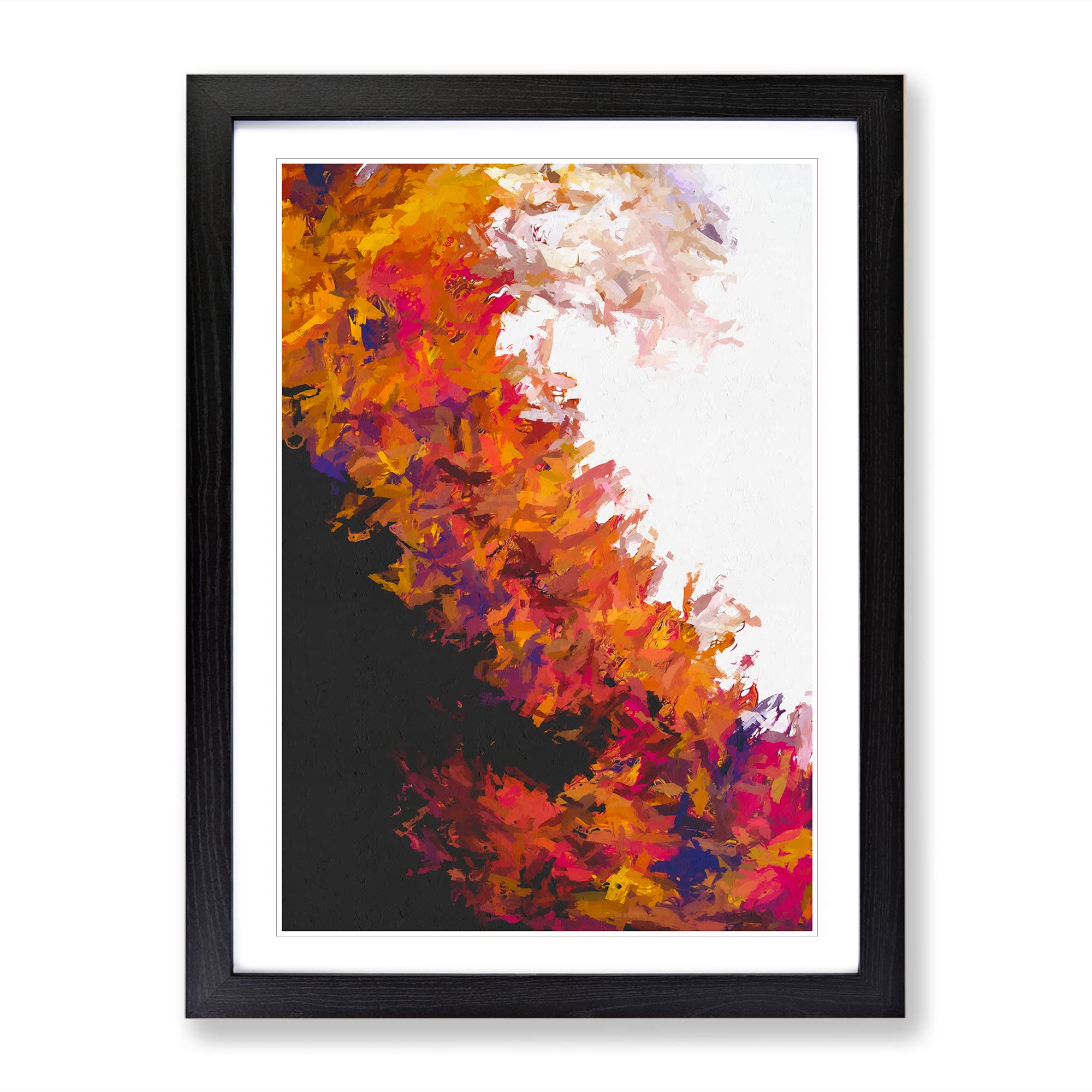 Escape Time Abstract Framed Print | A4 Black Framed Wall Art | Ready to Hang | Abstract Fantasy Picture | Living Room Bedroom Lounge Office