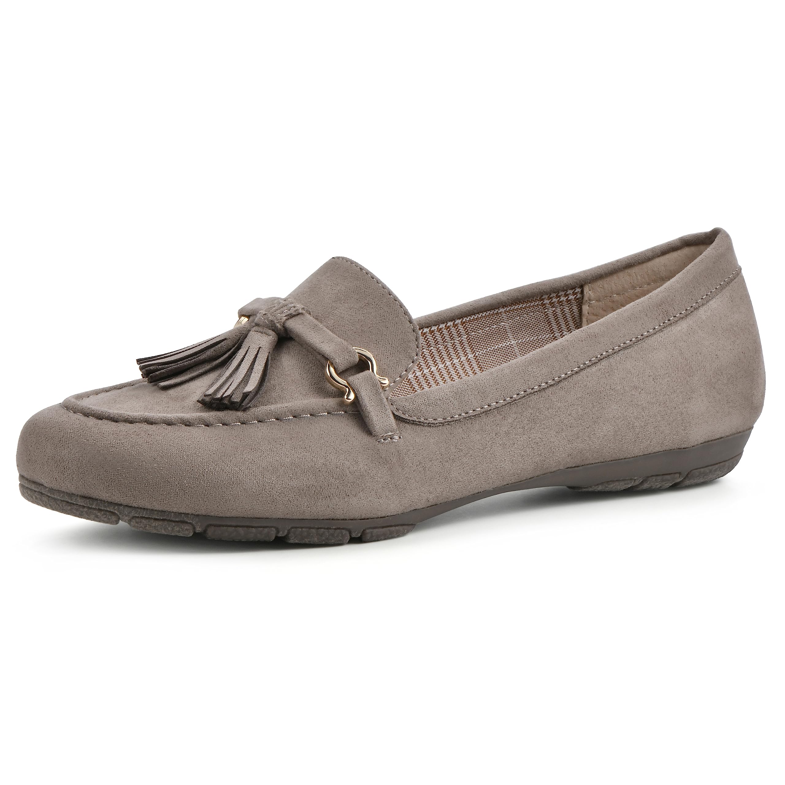 CLIFFS BY WHITE MOUNTAIN Women’s Shoes Gush Driving Moccasin Loafer Flat, Taupe/Suedette, 8.5 M