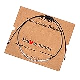 JoycuFF Gift for Mama Mom Mother Mommy Morse Code